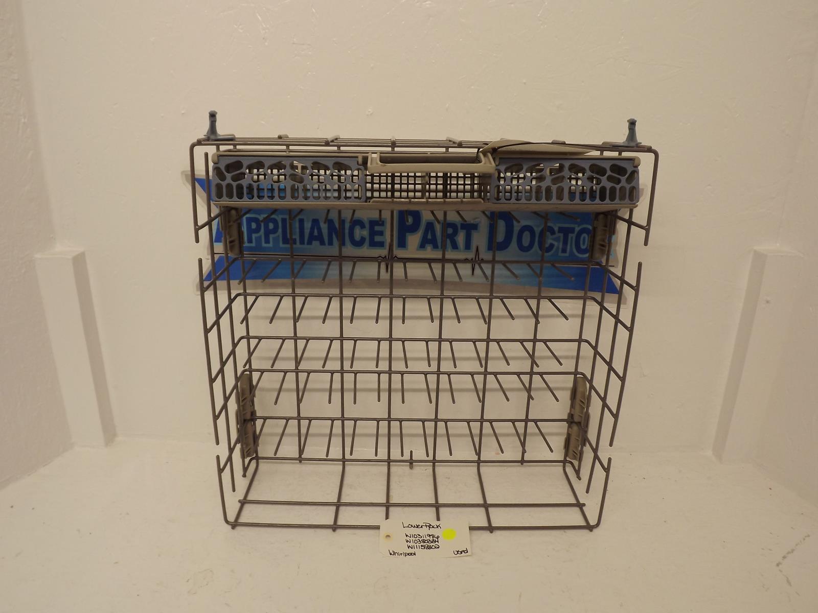 Whirlpool Dishwasher W10311986 W10380384 W11158802 Lower Rack Used Whirlpool Dishwasher W10311986 W10380384 W11158802 Lower Rack Used